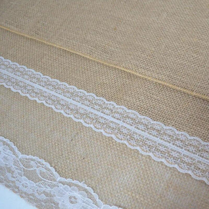 Vintage Lace Burlap Table Runners-Kitchen & Dining-Arlik interiors