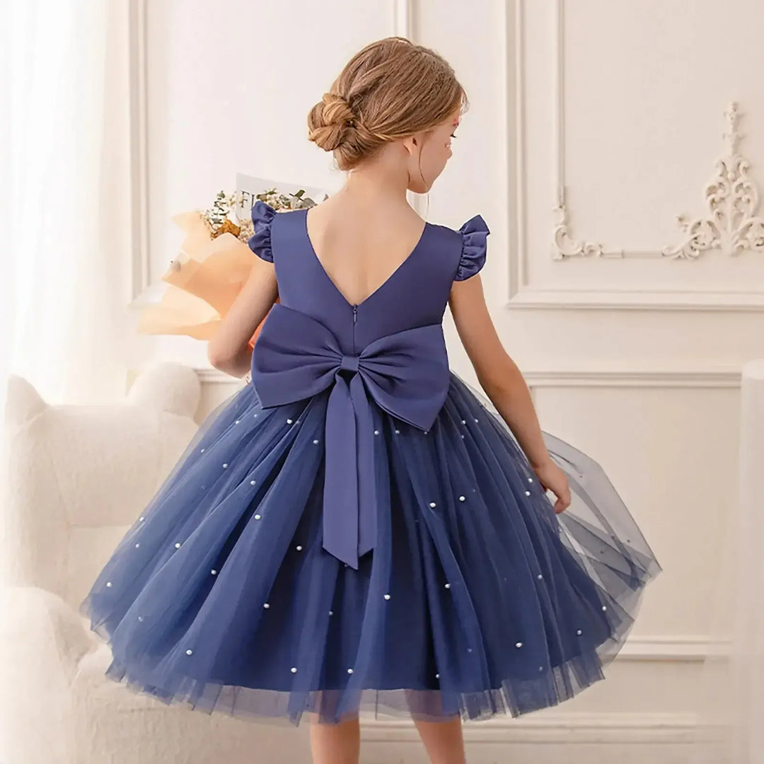 Girls Flower Girl Dress – Christmas &amp; Party (18M–9Y) - Bennys Beauty World