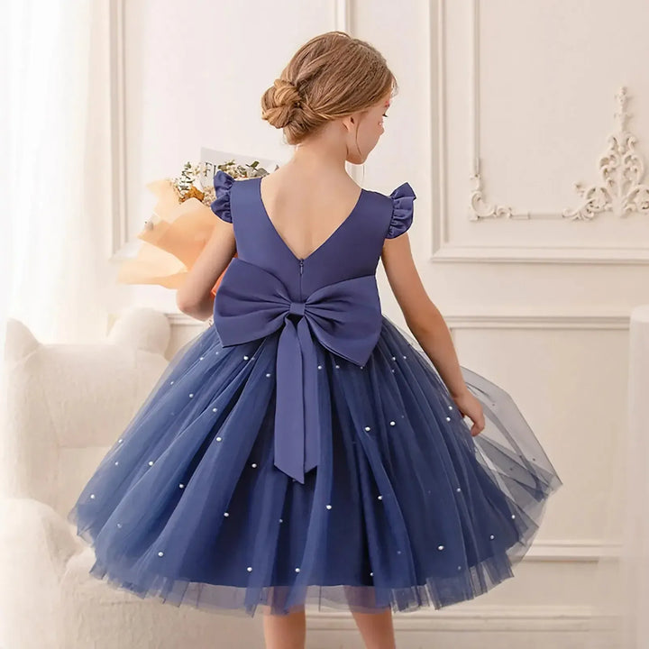 Girls Flower Girl Dress – Christmas &amp; Party (18M–9Y) - Bennys Beauty World