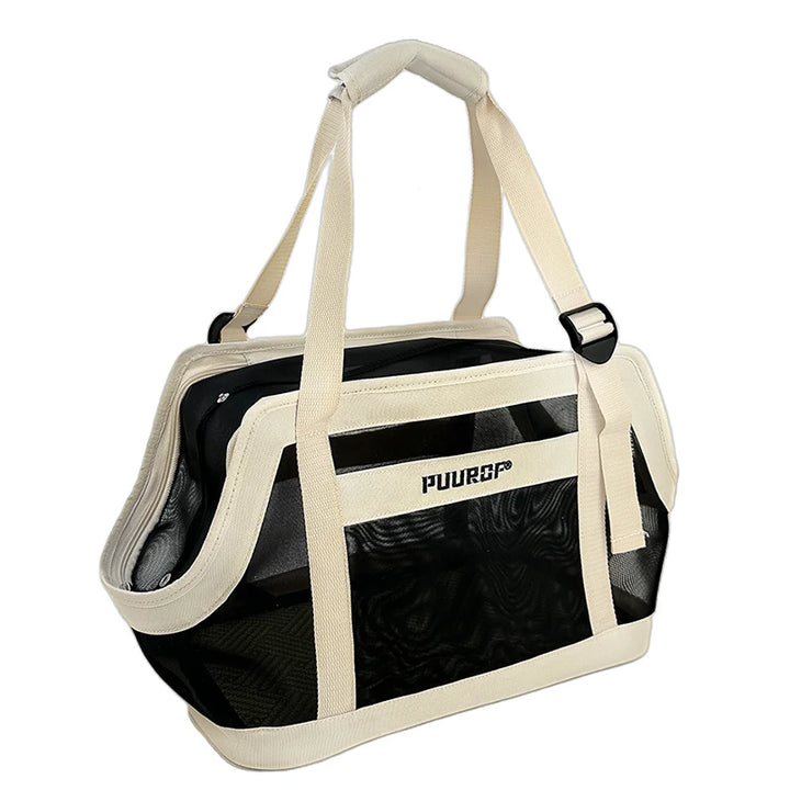 Summer Mesh Fabric Portable Travel Pet Bag