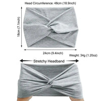 Twisted Wide Headbands for Women-hair accessories-Bennys Beauty World