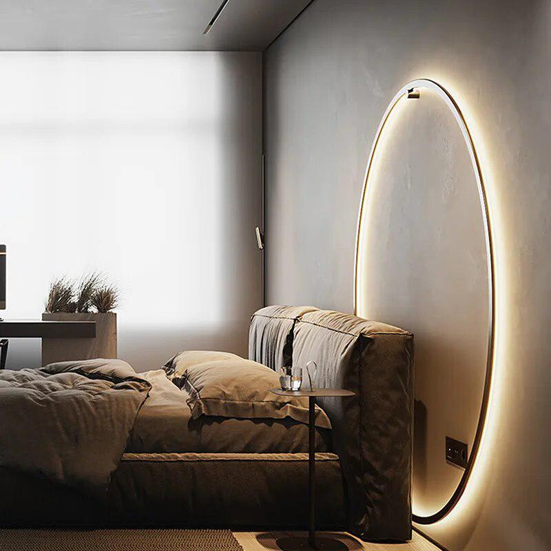 Circle Background Wall Lamps-Arlik interiors