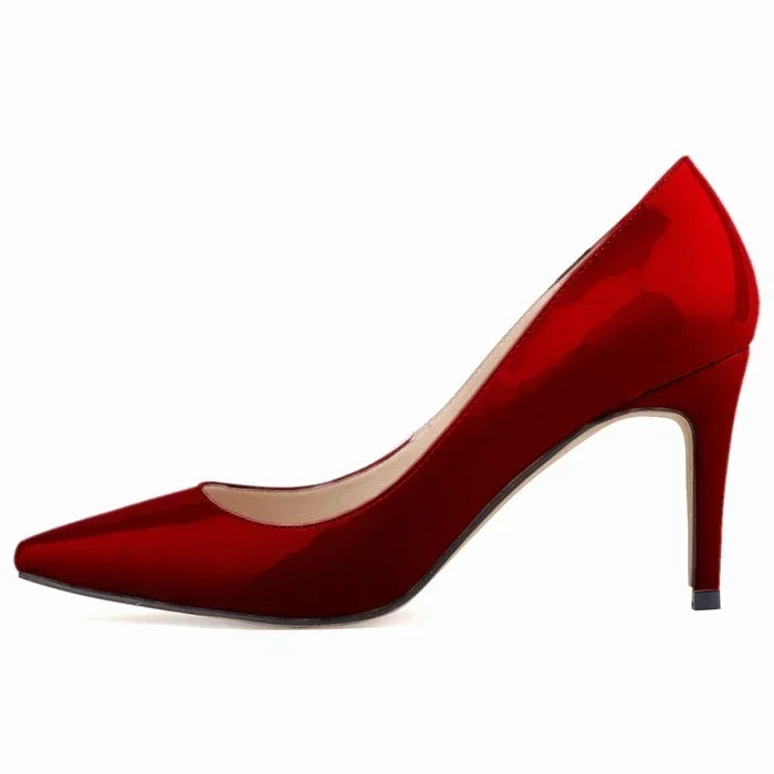 Large Size Women Pumps Classic Pointed Toe High Heels