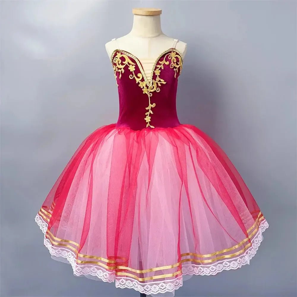 Girls Ballet Tutu Dress – Leotard &amp; Skirt Costume - Bennys Beauty World