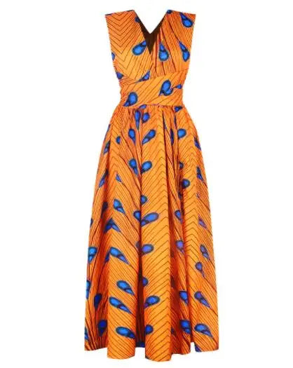 Fashion Elastic Maxi African Dresses for Women