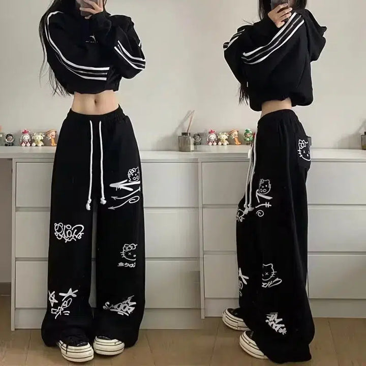 Loose Fitting Casual Pants  Fashionable Baggy Pants