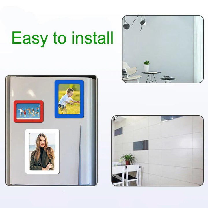 Perforation Free Photo Frame Colorful Magnetic Picture Frames Rubber Magnet Self Viscosity Photo Wall for Family DIY Home Decor-Arlik interiors