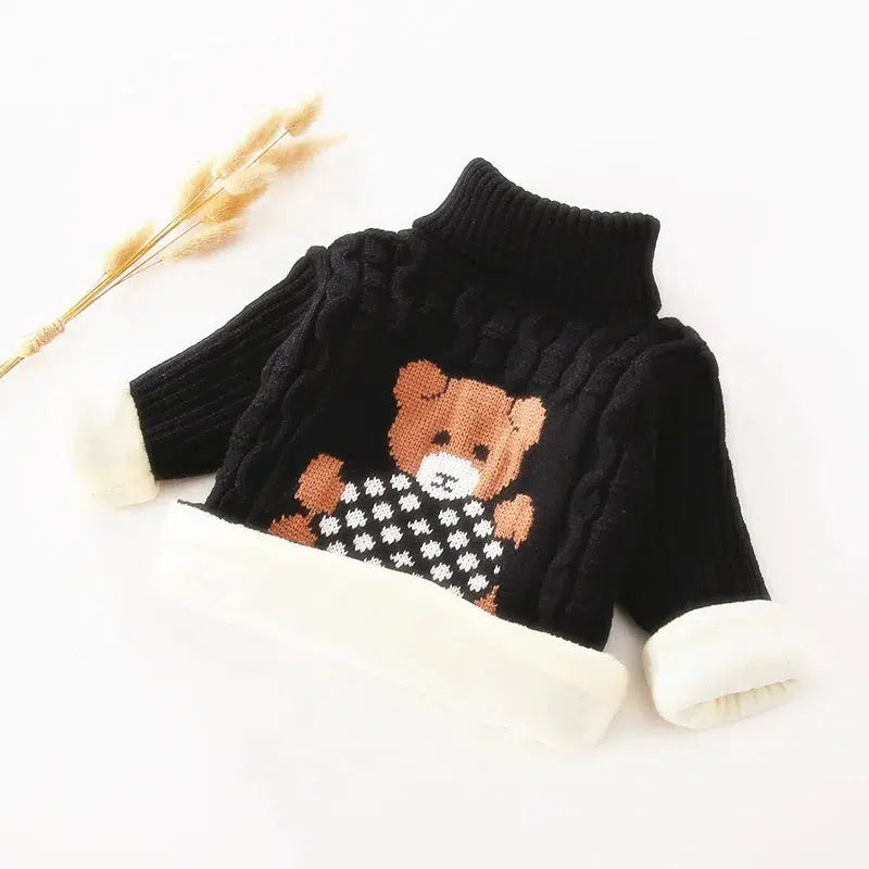 Velvet Thick Warm Knit Winter Girls Sweater