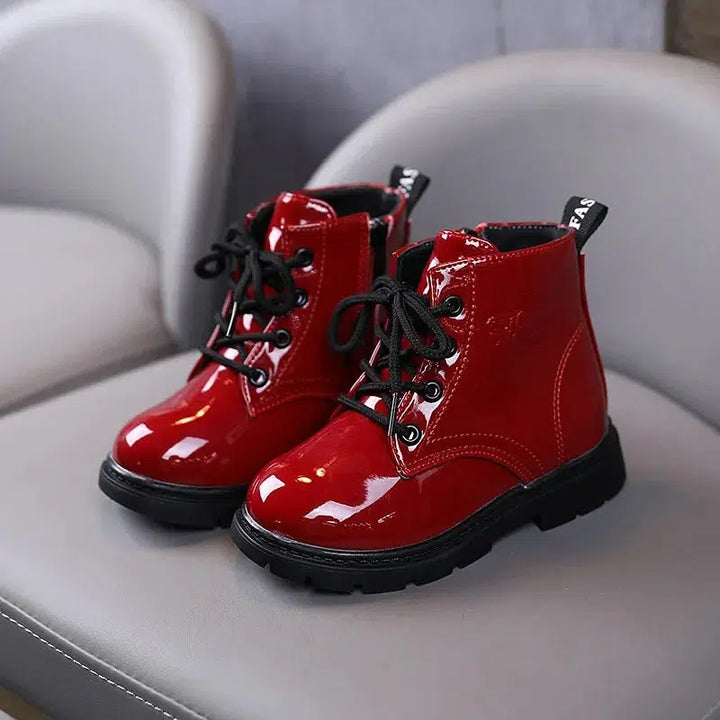 Boys And Girls Ankle Boots Spring Leather Short Boots Kids-kids shoes-Bennys Beauty World