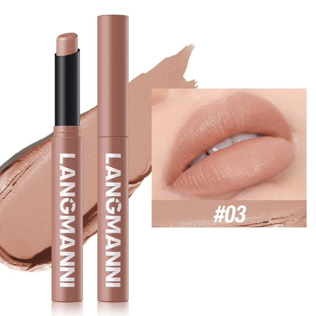 Twelve-color Matte Lipstick Pearly Highlighter Eyeshadow Stick