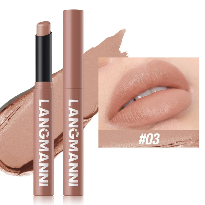 Twelve-color Matte Lipstick Pearly Highlighter Eyeshadow Stick