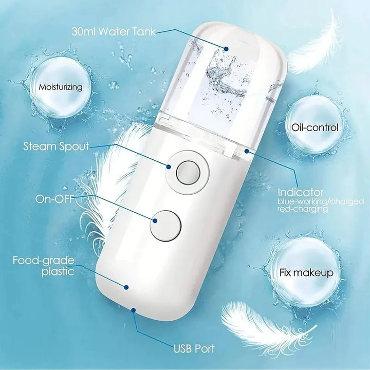 Portable Rechargeable Small Facial Steamer 30 ml