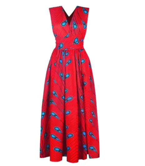 Fashion Elastic Maxi African Dresses for Women