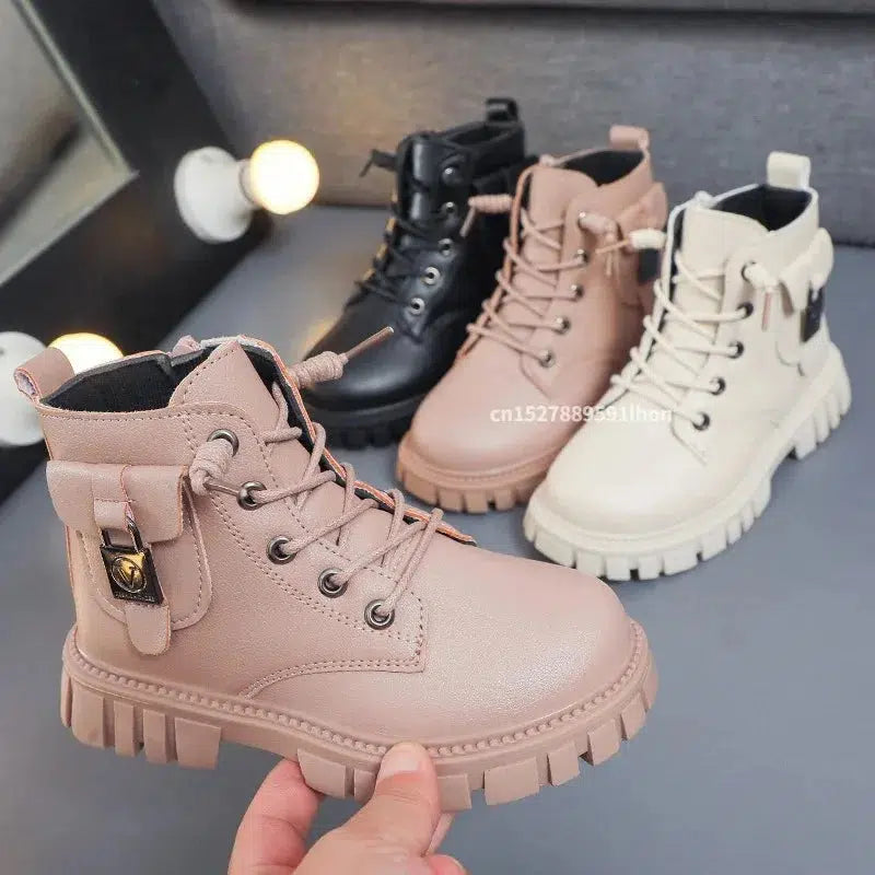 Fall and Winter Girls Ankle Boots