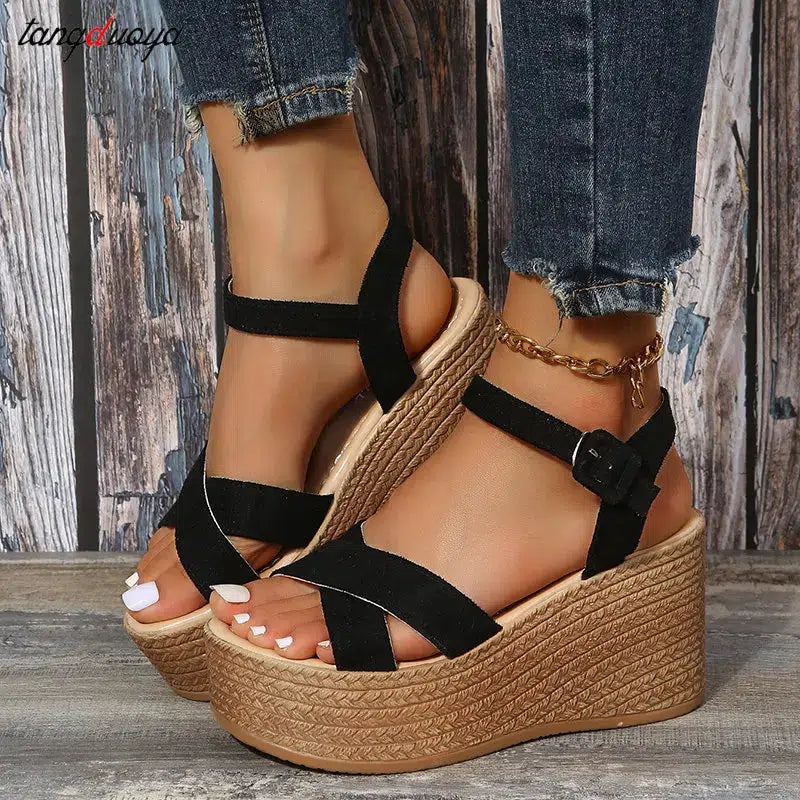 Women's Wedge High Heels Sandals