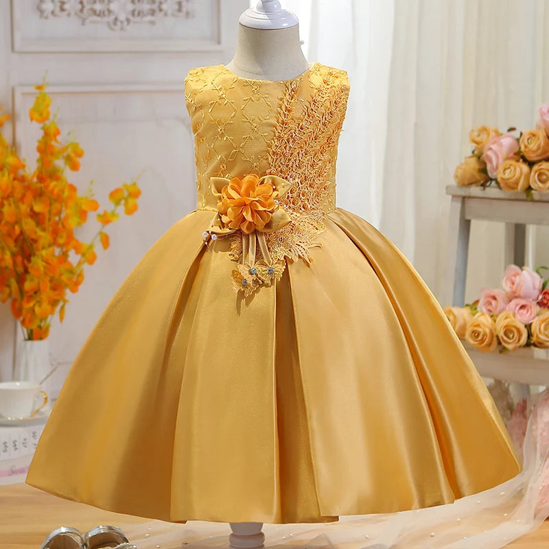 Flower Girls Party Dress Girl Princess Dress For Wedding Gowns