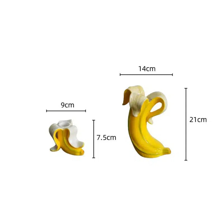 Ceramic Banana Candle Holders Home Decoration-Candle Holders-Arlik interiors