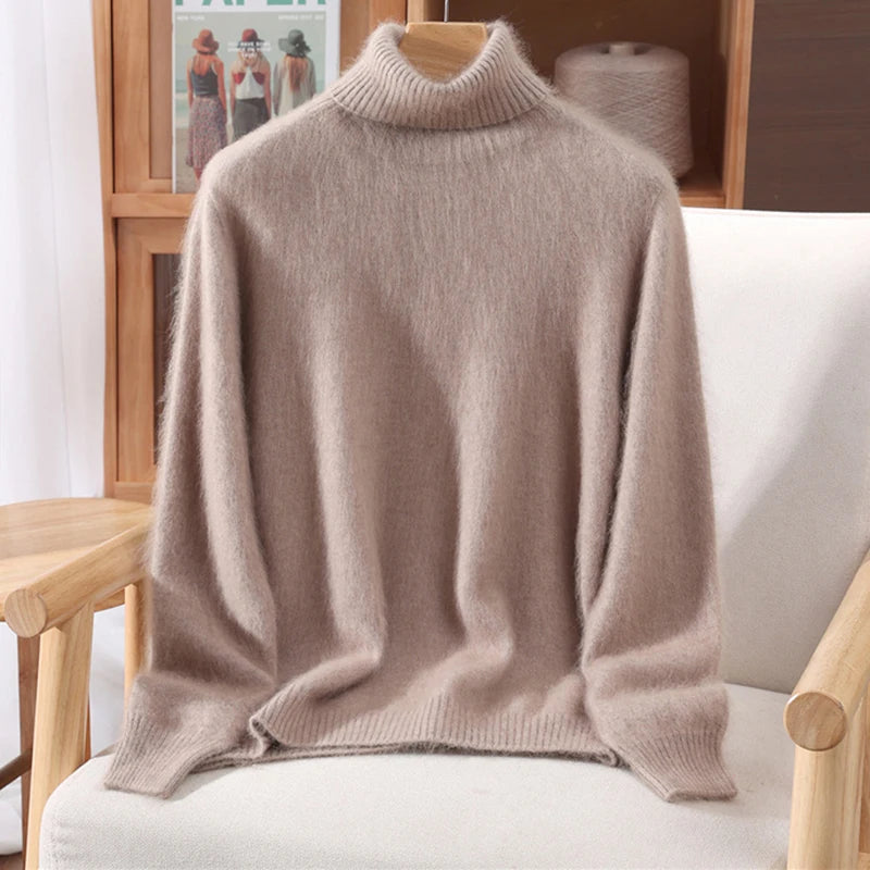 Women’s Cashmere High-Lapel Sweater