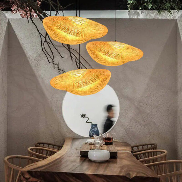 Bamboo Wicker Rattan Lamps-Light Fixtures-Arlik interiors