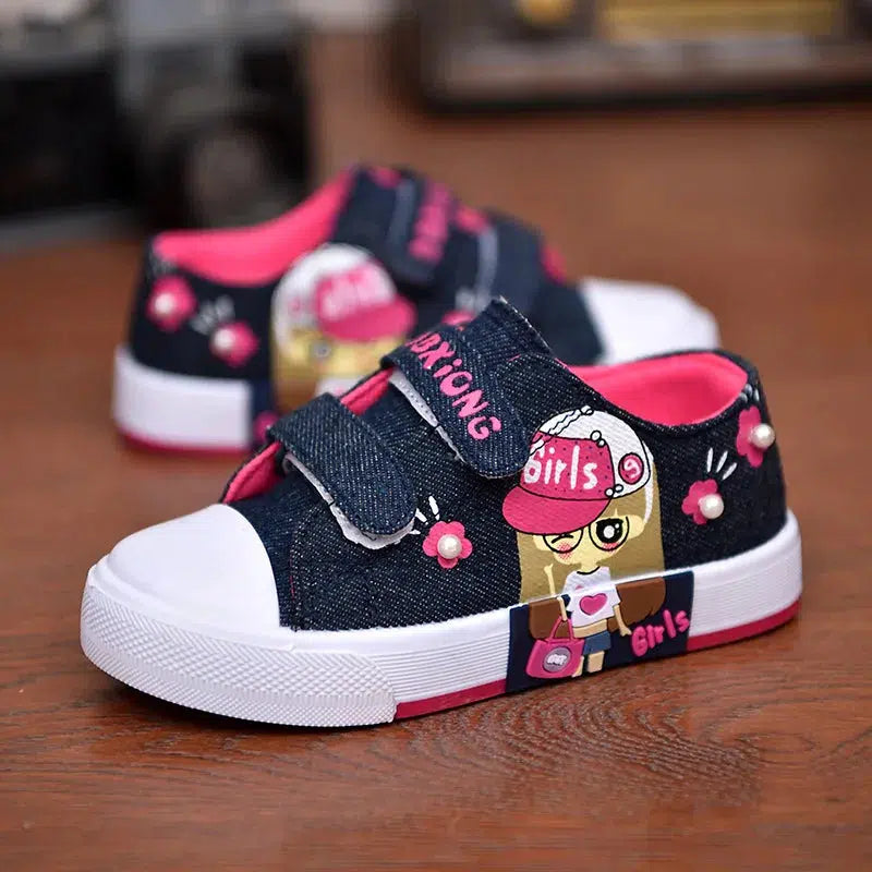 Kids Canvas Shoes Non-slip Breathable Toddler Flat Sneakers-Shoes-Bennys Beauty World