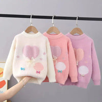 Winter Sweaters For Girls Knit Lace Butterfly-knot Sweaters