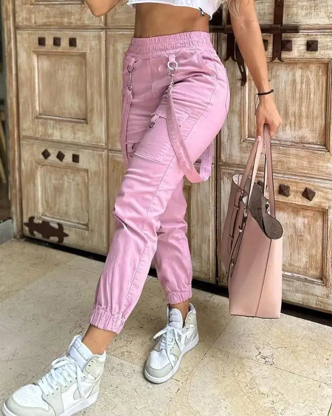Women's Cargo Pants Casual Trousers