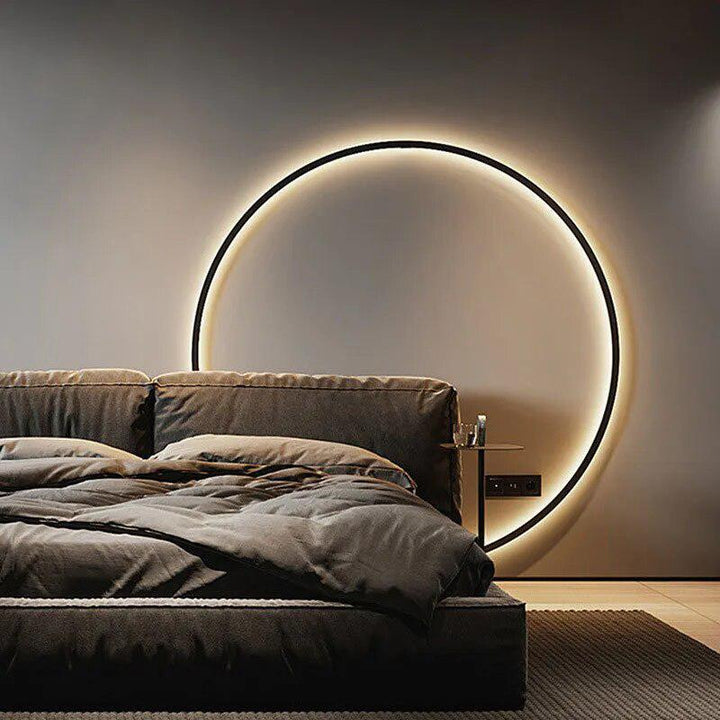 Circle Background Wall Lamps-Arlik interiors