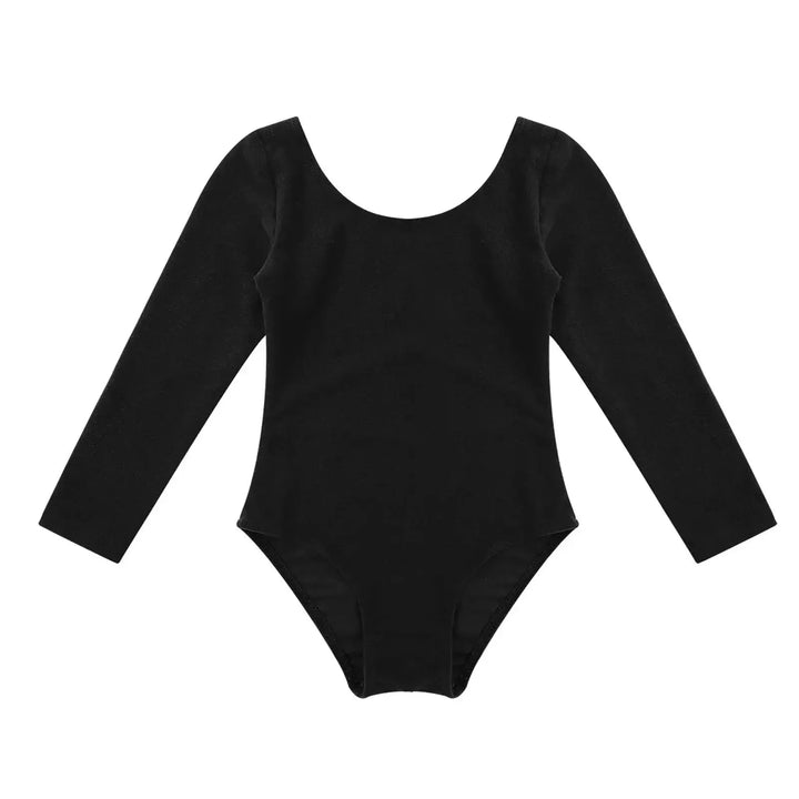 Girls Long Sleeve Ballet Leotard – Gymnastics Bodysuit - Bennys Beauty World