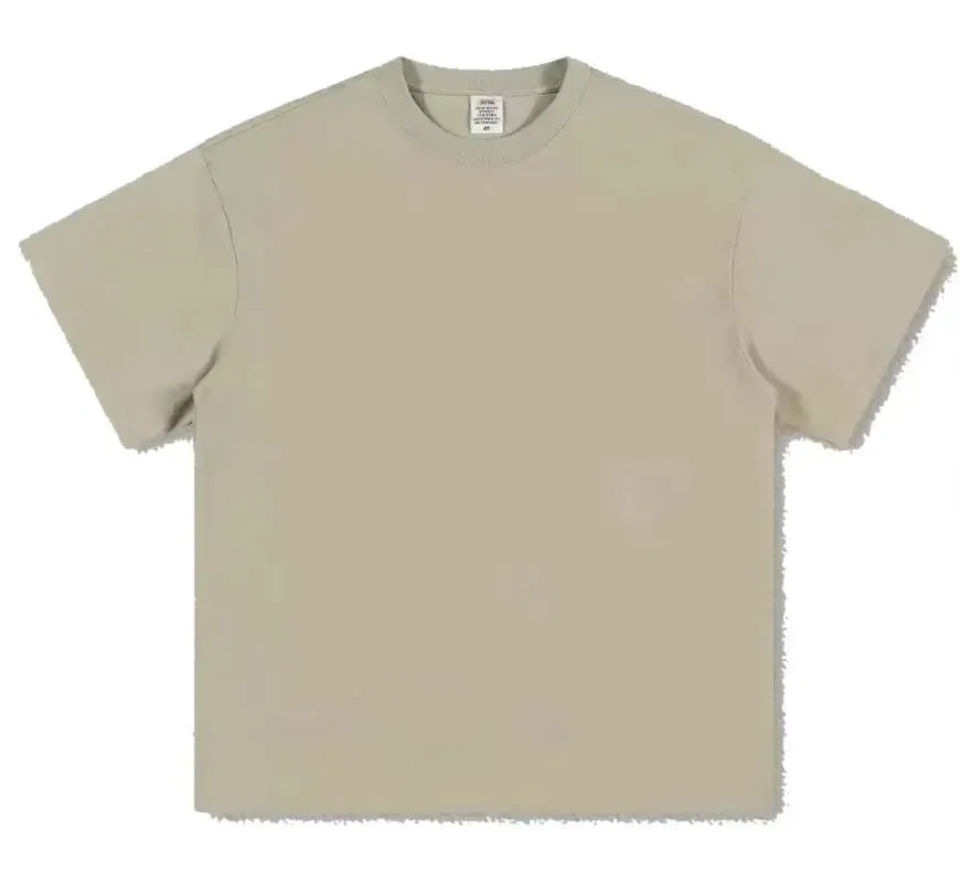 Black White GSM 500g Heavy-duty Pure Cotton T-shirt-T-Shirt-Bennys Beauty World