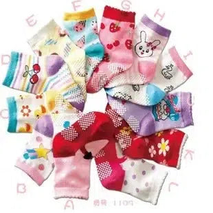 12 Pairs/Lot Cotton Baby's Socks-Bennys Beauty World