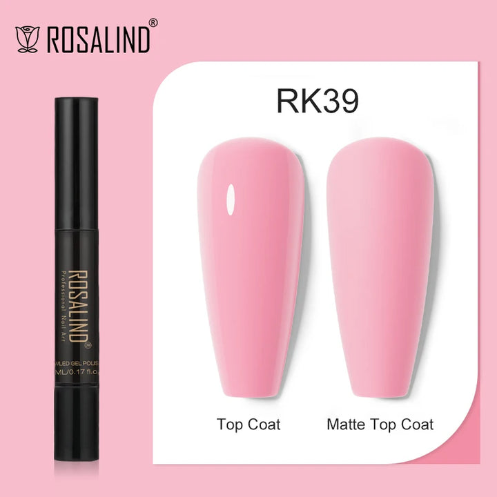 ROSALIND Nail Gel Pen Nail Gel Polish Soak Off UV LED Top Coat