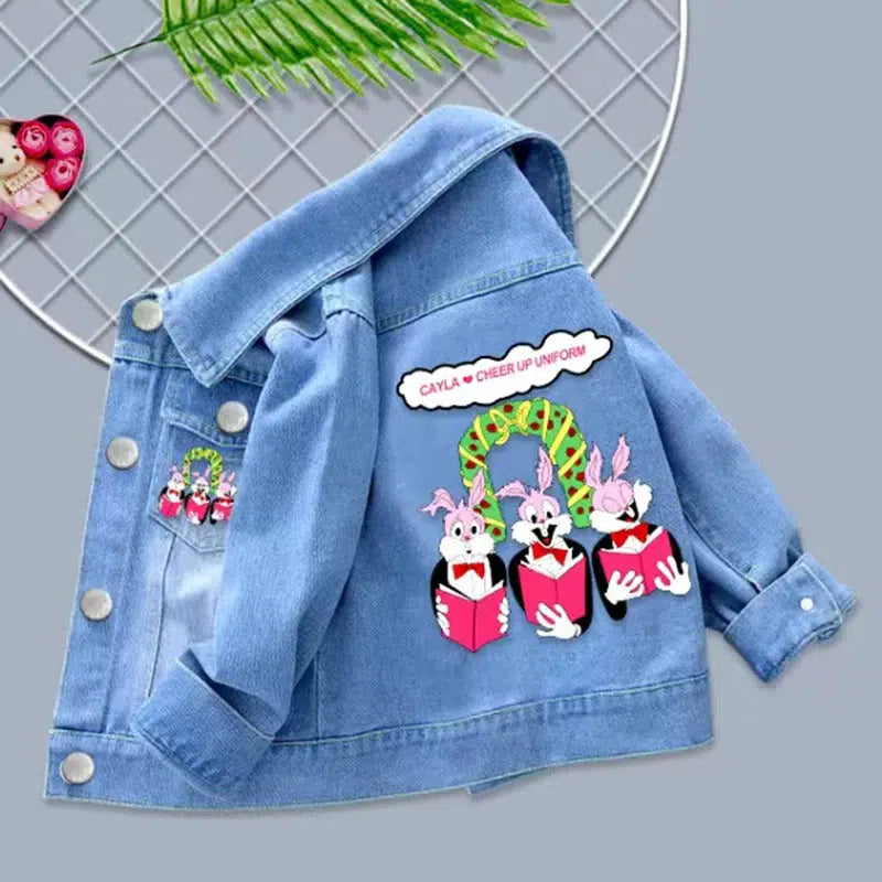 Cotton Baby Girls Denim Jacket-kids clothing-Bennys Beauty World