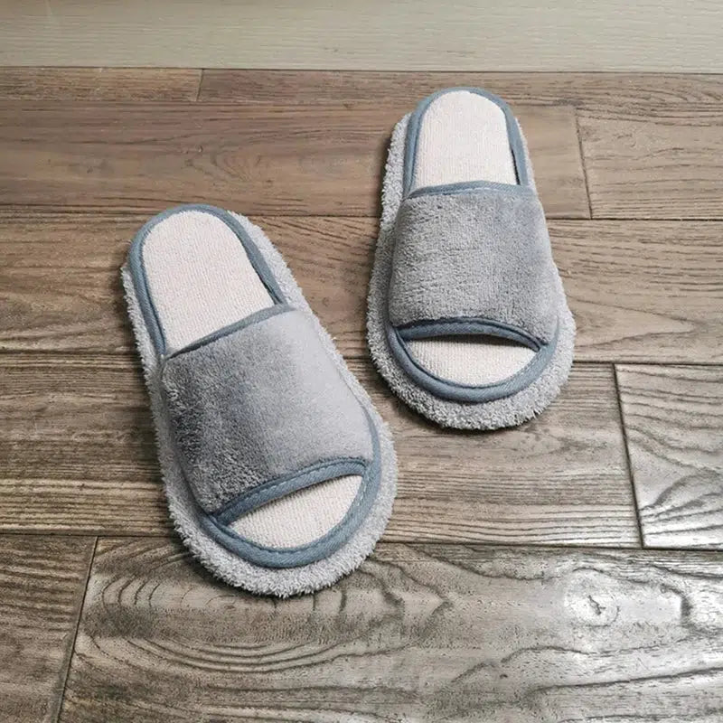 Solid Color Simple Floor Mopping Slippers-Bennys Beauty World