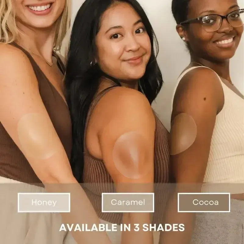 Braless Seamless Nipple Cover Ultra Thin Invisible Bra Nipple Cover Bioadhesive Silicone Reusable Sweatproof Travel Boob Bra-Bennys Beauty World