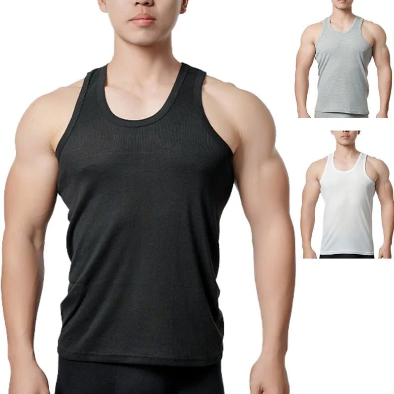 Men's Pure Cotton Sleeveless Vest | Casual Sports Tank Top L–4XL - Bennys Beauty World