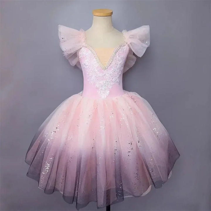Girls Ballet Tutu Dress – Leotard &amp; Skirt Costume - Bennys Beauty World