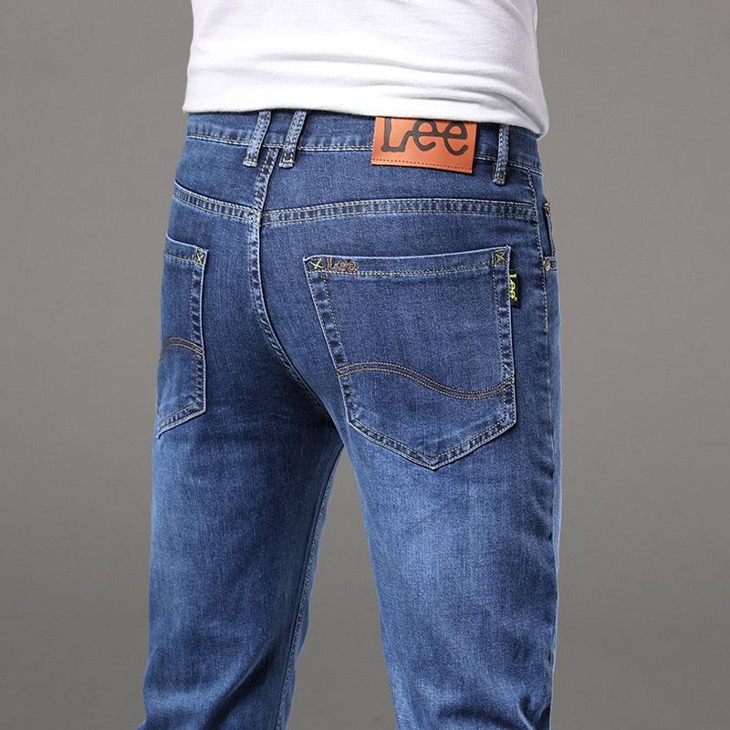 Men's Summer Denim Pants Jeans Men High-End Straight Pants-pants-Bennys Beauty World