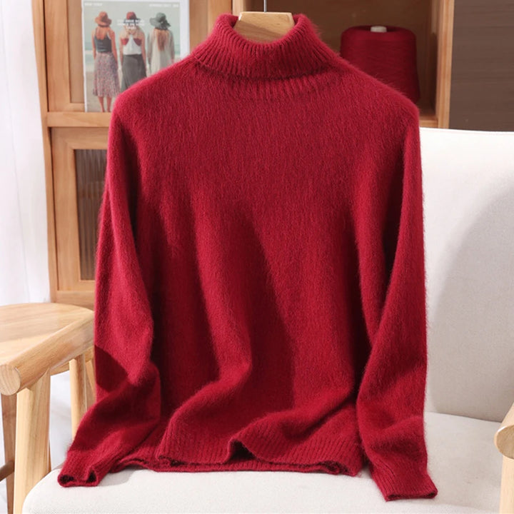 Women’s Cashmere High-Lapel Sweater