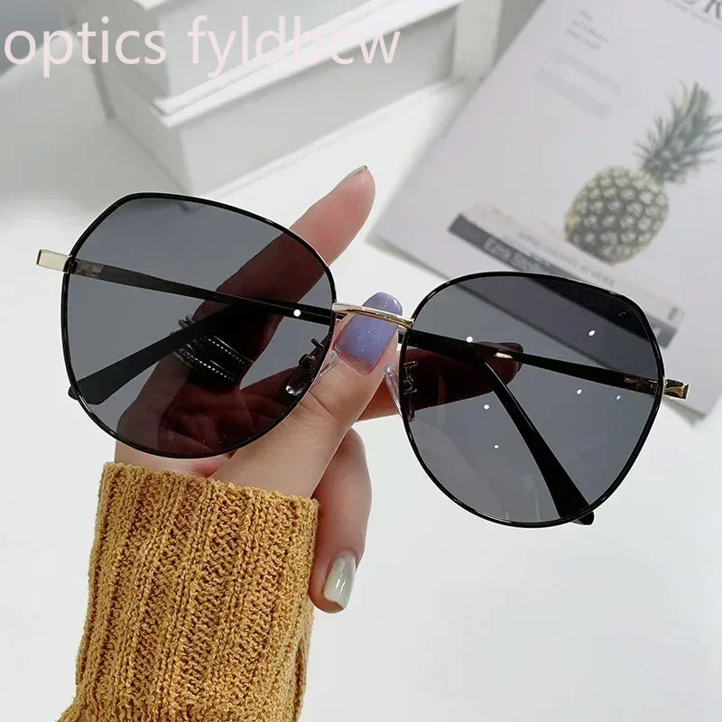 Custom Prescription Polarized Sunglasses – Oval Metal Frame for Women