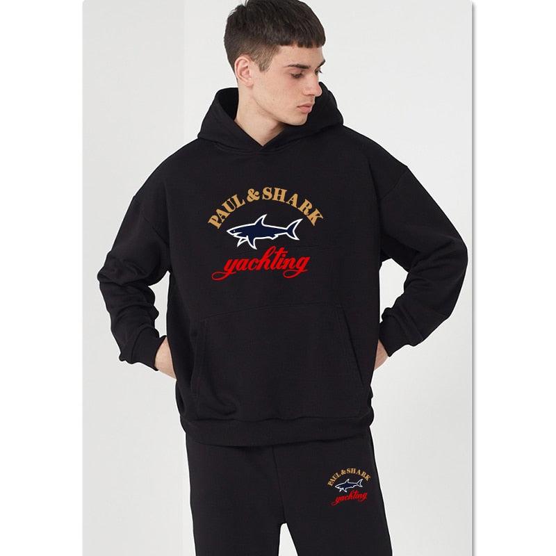 Men's Sweatshirt Sets Solid Color Hoodies+ Sweatpants 2Pcs Tracksuit-Hoodie-Bennys Beauty World