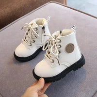 Kids Boots Boys Shoes Fall And Winter Leather Children Boots-Bennys Beauty World