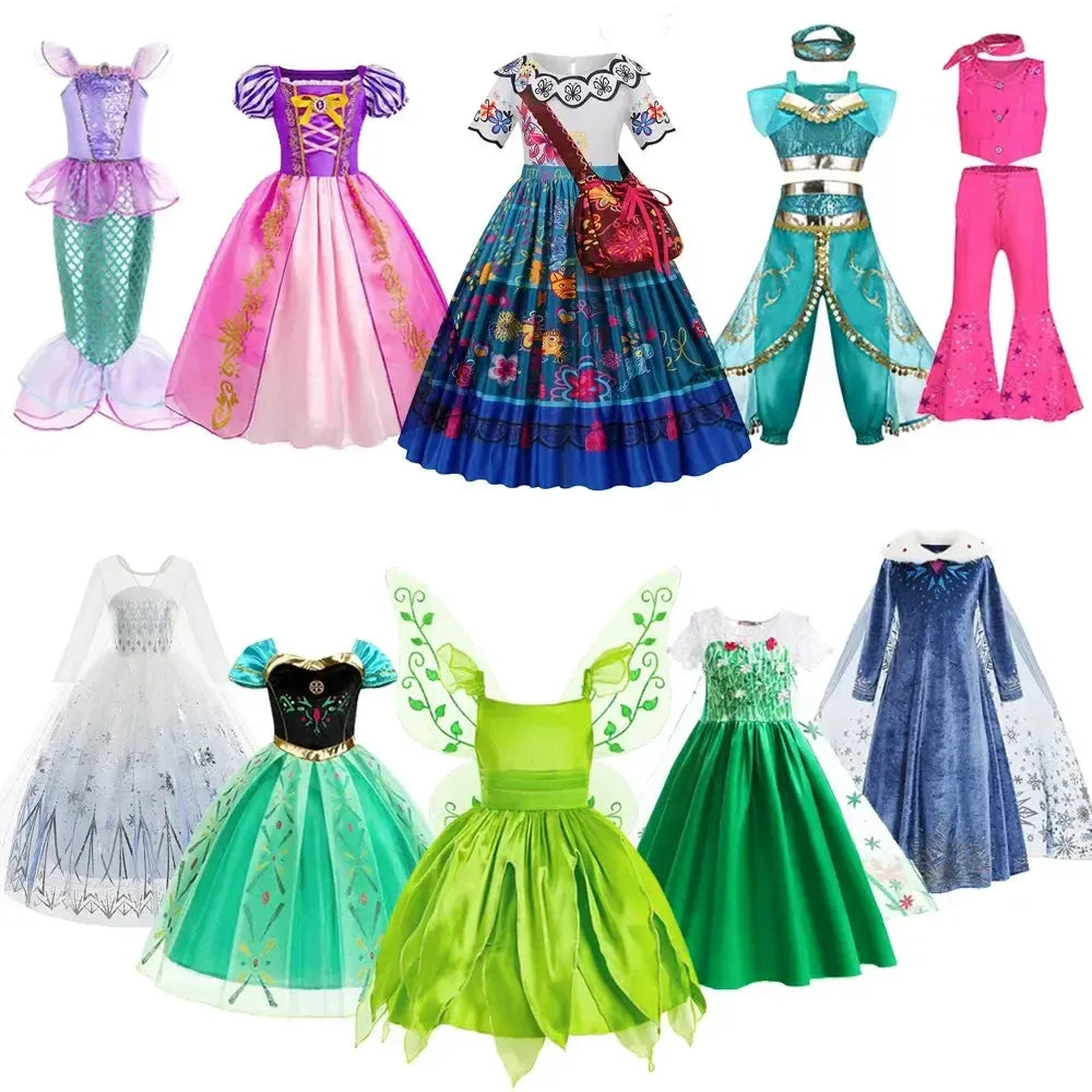 Girls Fairy Princess Dress with Wings – Kids Halloween & Party Costume-Bennys Beauty World