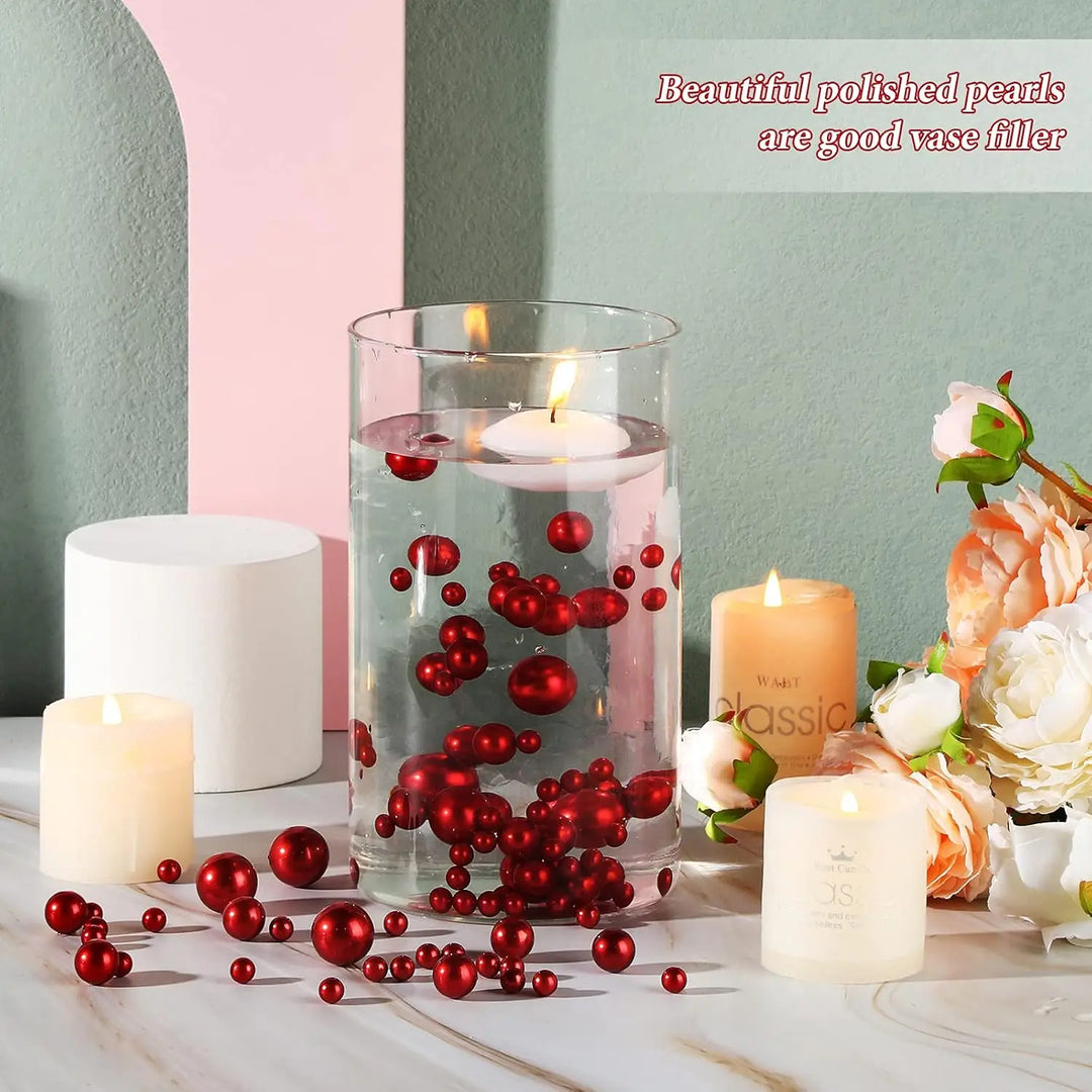 Christmas Vase Filler Beads Floating Pearls