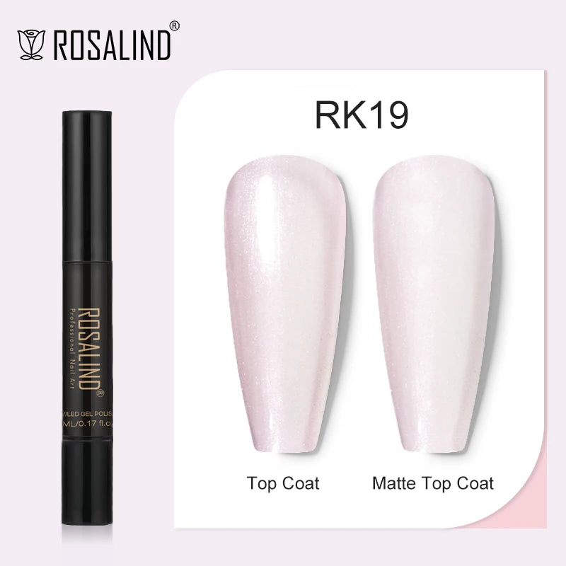 ROSALIND Nail Gel Pen Nail Gel Polish Soak Off UV LED Top Coat