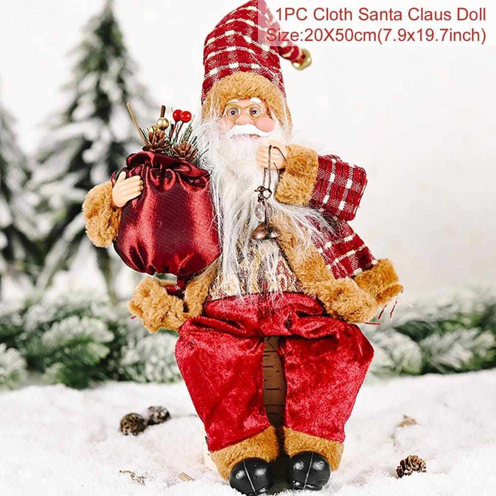 Santa Claus Dolls Merry Christmas Decorations for Home BENNYS 