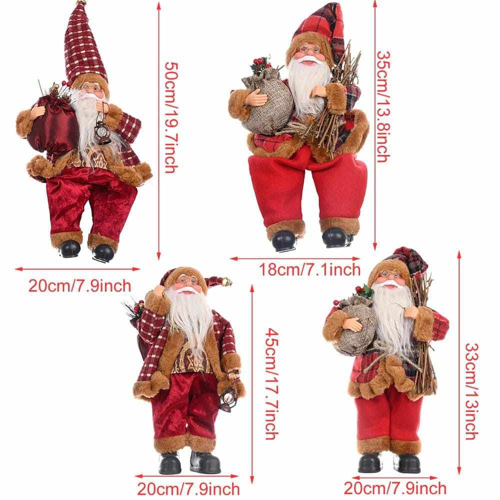 Santa Claus Dolls Merry Christmas Decorations for Home BENNYS 