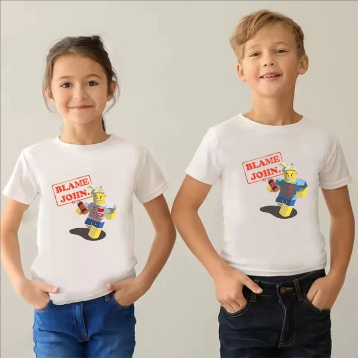Kids Printed Graphic T-Shirt | Boys &amp; Girls Summer Casual Tee | Ages 7–13