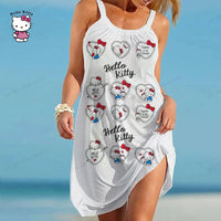 Womens Bohemian Fashion Summer Strap Beach Dress-Dresses-Bennys Beauty World