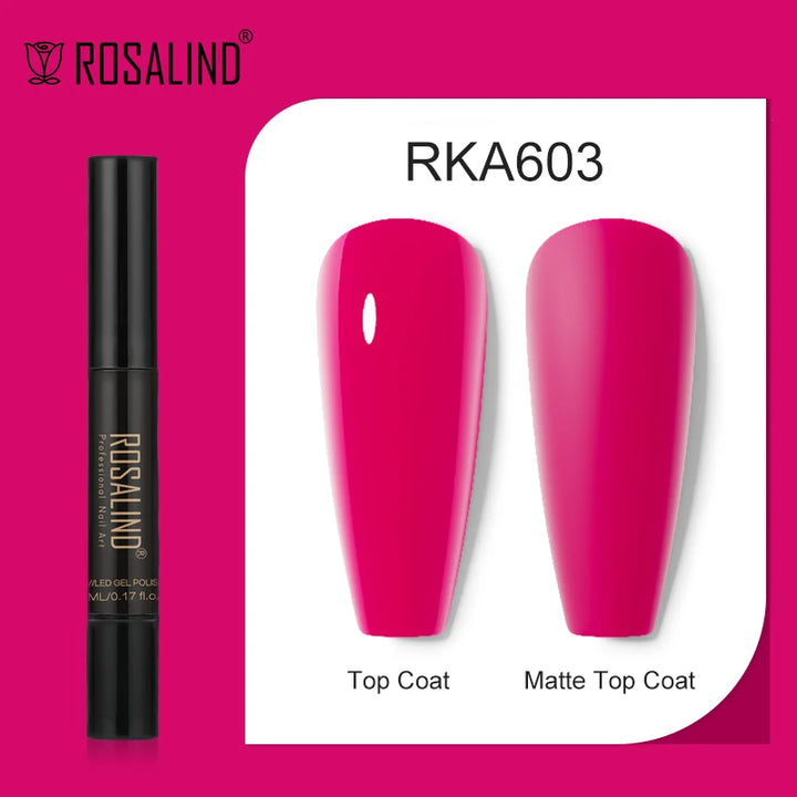 ROSALIND Nail Gel Pen Nail Gel Polish Soak Off UV LED Top Coat