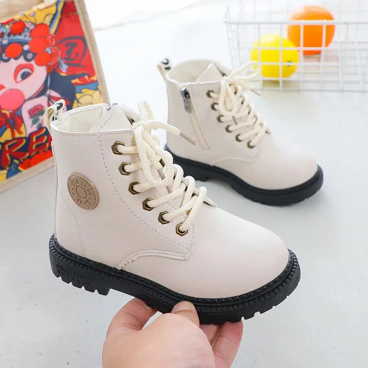 Kids Boots Boys Shoes Fall And Winter Leather Children Boots-Bennys Beauty World